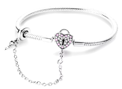 Elegant Silver Charm Bracelet