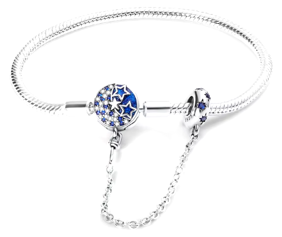 Elegant Silver Charm Bracelet