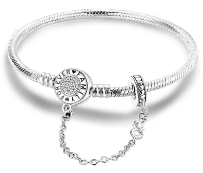 Elegant Silver Charm Bracelet