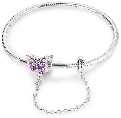 Elegant Silver Charm Bracelet