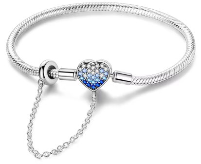 Elegant Silver Charm Bracelet