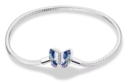 Elegant Silver Charm Bracelet