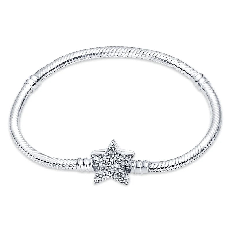 Elegant Silver Charm Bracelet