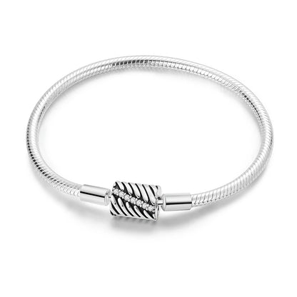 Elegant Silver Charm Bracelet