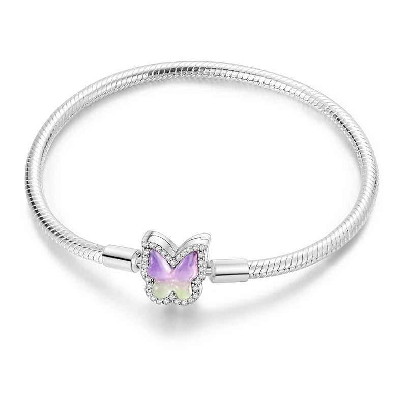 Elegant Silver Charm Bracelet