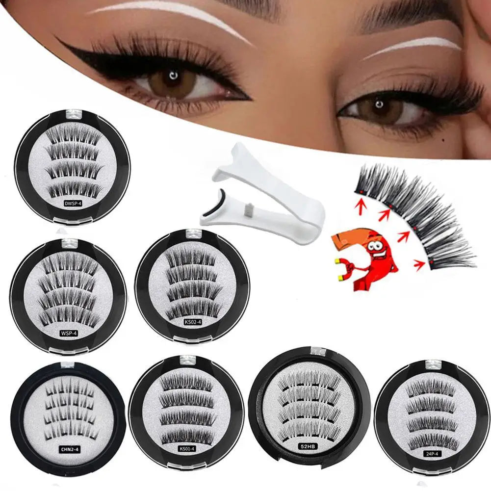 Glam Magnetic Reusable Eyelashes Set