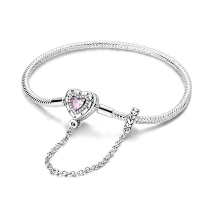 Elegant Silver Charm Bracelet